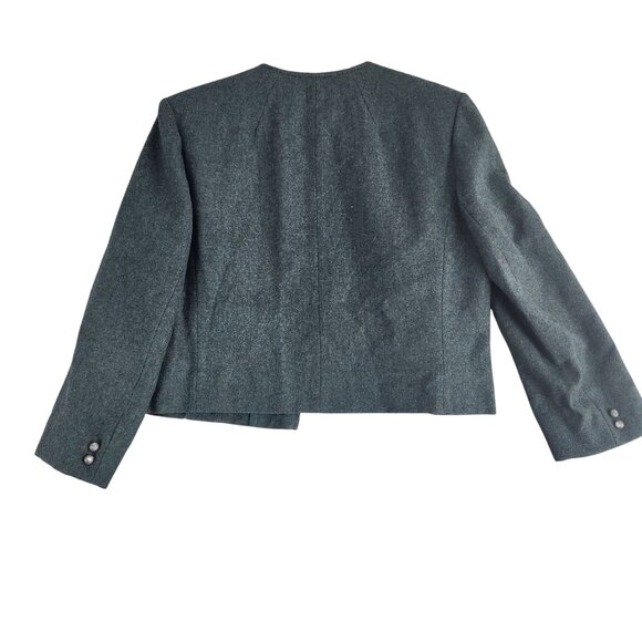 Vintage Pendleton Womens Cropped Wool Jacket With Button Closure Size 14 USA - Picture 7 of 10